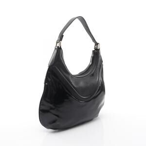 Gucci Hysteria Crest Shoulder Bag Canvas Leather Black